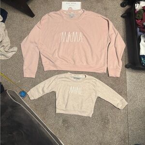 Mama and mini sweatshirts
